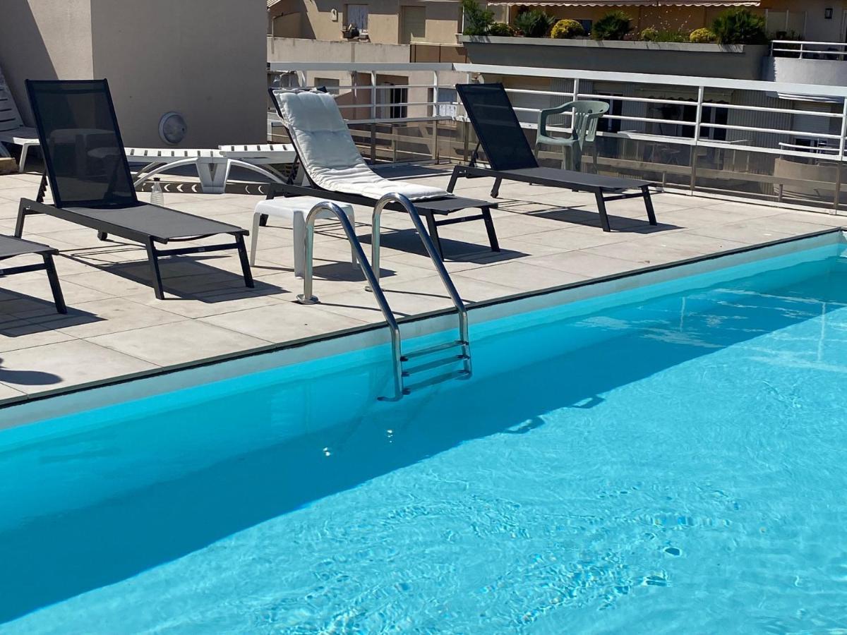 Villa D'Este - Apt 4 Prs - Clim - 300M Plage - Piscine-Parking En Option جوان ليه باه المظهر الخارجي الصورة